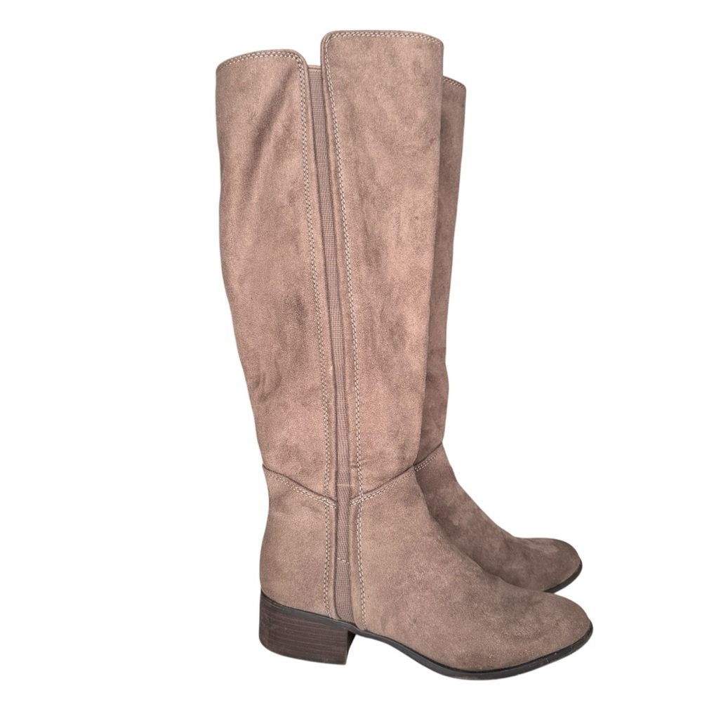 Gray Merona Tall Knee High Boots, Size 7.5